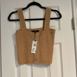 NWT Strut & Bolt Crochet Sweater Tank
